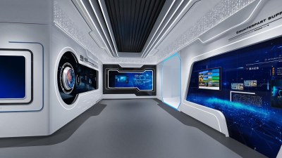 现代科技展厅3D模型下载